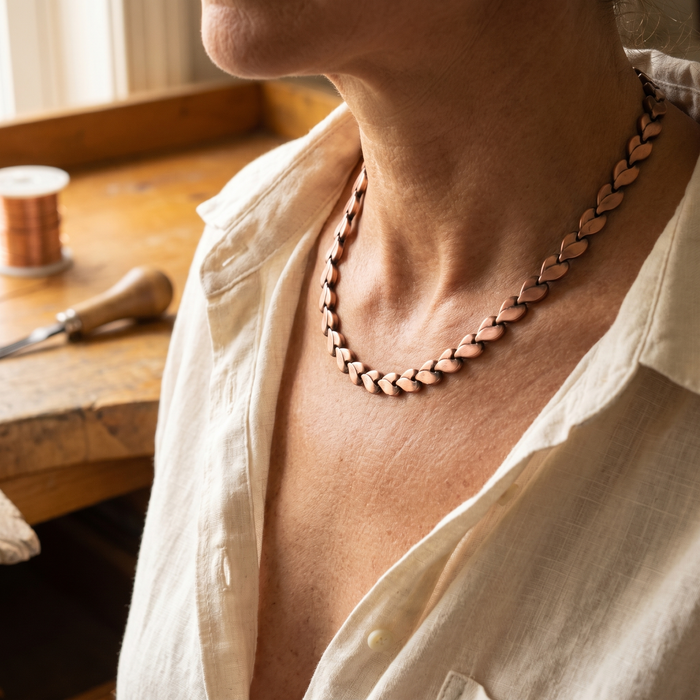 Sandra's Kracht Koperen Ketting