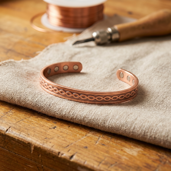 Sandra's Oneindigheid Koperen Armband