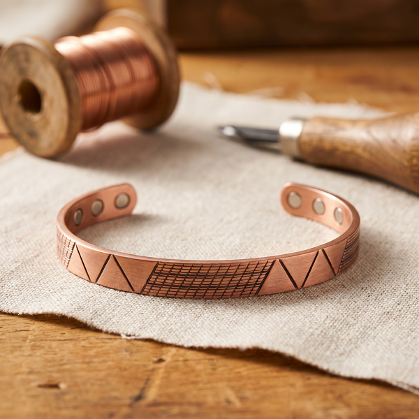 Sandra's Levenspad Koperen Armband