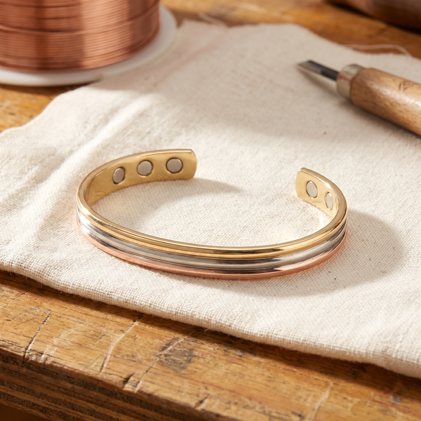 Sandra's Drieklank Koperen Armband