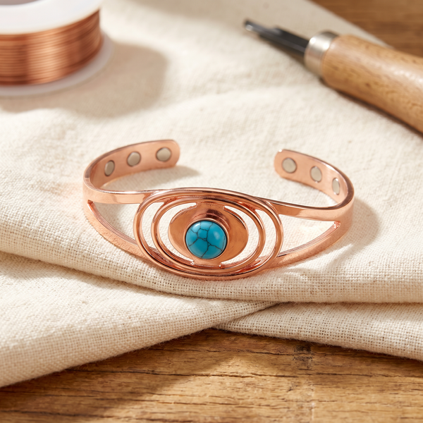 Sandra's Lagune Koperen Armband