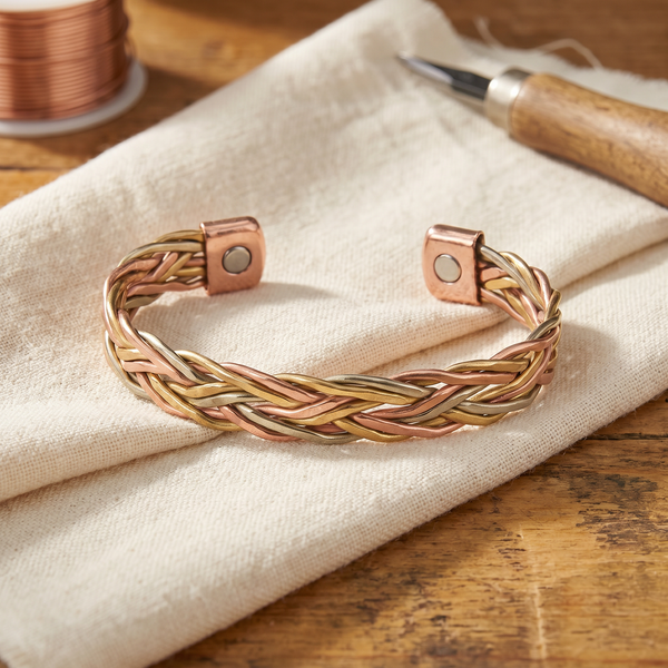 Sandra's Verweven Koperen Armband